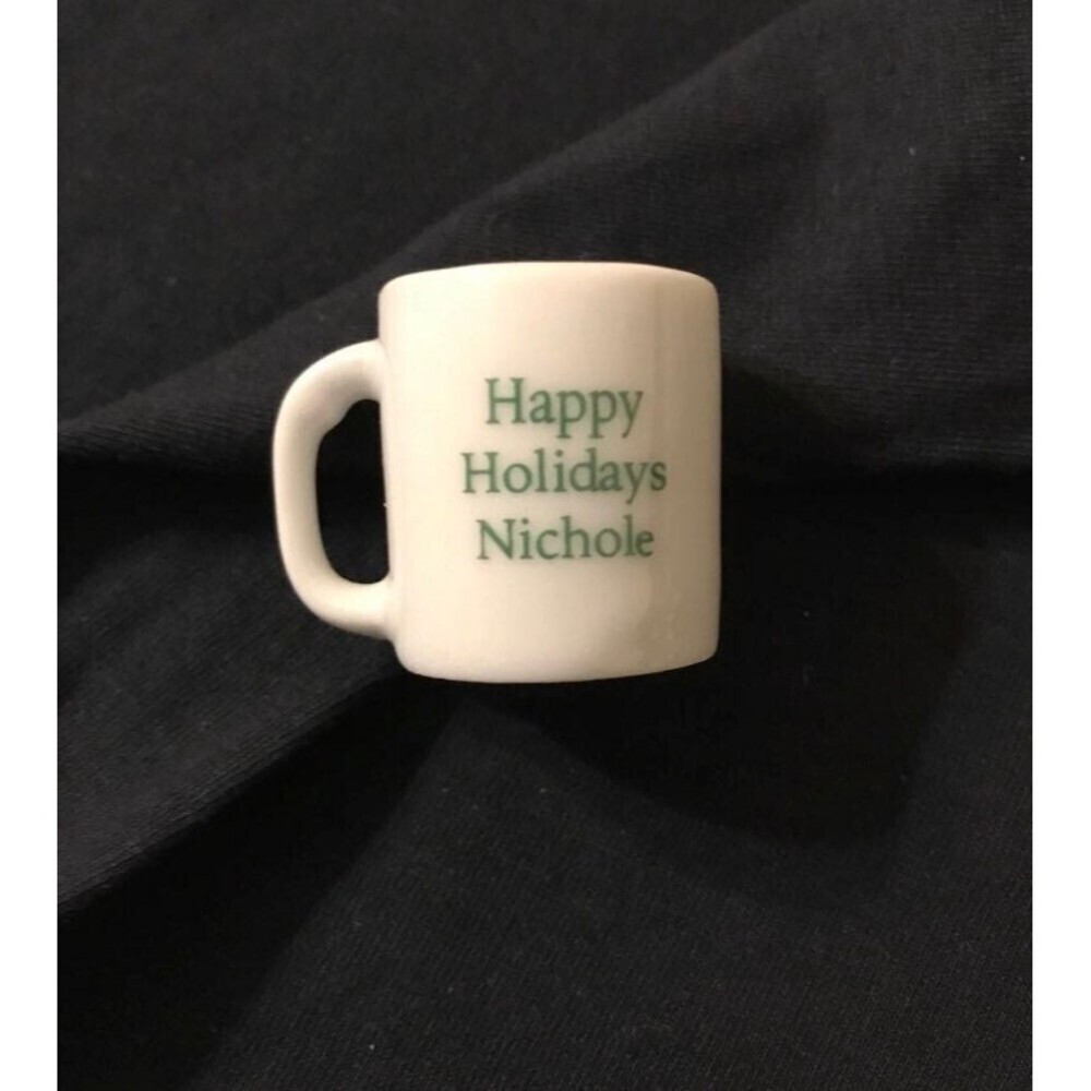 Personalized Holiday Miniature Mug Nichole